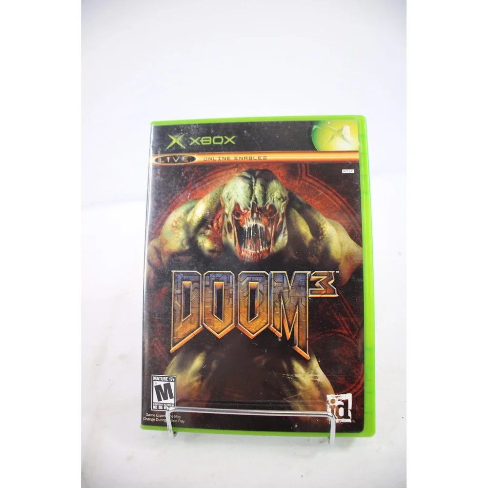 Doom 3 Original Xbox Microsoft Game Disc Manual Case Complete M Rated